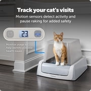 PetSafe ScoopFree Crystal Pro Legacy Front-Entry Self-Cleaning Cat Litter Box, Automatic, Gray