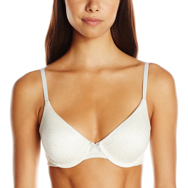 Maidenform Womens Comfort Devotion Demi Bra - Best-Seller, 38DD, Silver Lynx