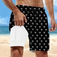thumbnail image 2 of Letdown 9 Inch Men's Swim Trunks with Mesh Lining, Pockets, Drawstring Closure, Hawaii Print, Breathable Baggy Beach Bottom, 2 of 4