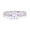 White Gold Plated, variant on 0.75 Ct Moissanite Round Stone Center Half Bezel Set Engagement Ring for Women, Yellow Gold Plated 925 Sterling Silver, Sizes 7.5