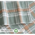thumbnail image 3 of Sábanas de franela RUVANTI, tamaño queen, 100% algodón orgánico, color azul abeto, 3 of 4