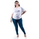 thumbnail image 2 of Blusa escote drapeado Roman Fashion /Tallas Extras, 228 (Blanco) blanco 38, 2 of 6