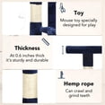 thumbnail image 4 of BestPet Cat Tree 37" Tall Cat Tower Kitten with Scratching Posts and Perches Indoor Activity Center for Cats (Navy Blue), 4 of 7