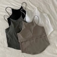 thumbnail image 2 of Camisola de una pieza sin mangas con copa de belleza en la espalda para mujer, sexy, con pecho envuelto, ropa interior y exterior, top de tubo ajustado, camisa de fondo, 2 of 6