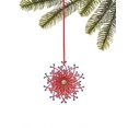 thumbnail image 1 of Holiday Lane All Tarted Up Red & Blue Snowflake Ornament, 1 of 1