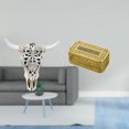 thumbnail image 2 of Escultura Tribal De Cabeza De Toro Para Colgar En La Pared, Soporte Para Papel De Seda, Adorno De Pared Para Oficina, Casa De Campo, Dormitorio Y Baño., 2 of 8