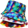 thumbnail image 4 of CoCopeaunts Graffiti Bob Cap Hip Hop Bucket Hat Foldable Double-Sided Fishing Hat Tie Dye Gorros Men Women Beach Sun Fisherman Hat, 4 of 8