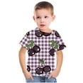 thumbnail image 4 of Cethrio Toddler Boys T-Shirts, Crew Neck Short Sleeve Cute Print Summer Tops Multicolor Size 11-12 T, 4 of 5