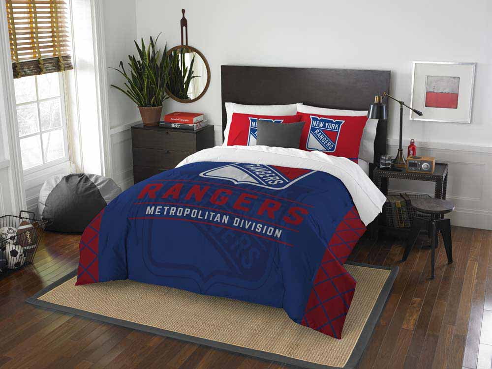 Nhl New York Rangers Draft Bedding Comforter Set Com