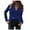 Navy, variant on Winter Fall Womens Tops Blouse Velvet Long Sleeve Button Pocket Shirt Top Casual Shirts