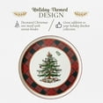 thumbnail image 3 of Spode Christmas Tree Lazy Susan - Tartan Plaid, Non Skid 360 Degree Rotation, Holiday Space Saver for Kitchen, Cabinet, Pantry, Rotating Spice Rack Organization for Easy Access, Festive Entertaining, 3 of 7