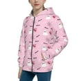 thumbnail image 2 of Rocae Bat And Pumpkin for Zip Up Hoodies for Teen Sweatshirt with Hood-Medium, 2 of 6