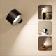 thumbnail image 4 of Apliques de Pared LED con Control Remoto y Táctil, Lámpara de Pared con 3 Temperaturas de Color y Luz Magnética Regulable de 360°, Color Negro, 4 of 5