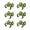 Green, variant on 1/2/3 Pairs Frog-Shaped Earrings Clip-On Functionality Alloy Ear Clips Electroplated Earrings Jewelry Accessories