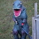 thumbnail image 3 of Disfraz inflable de dinosaurio Piamif para adulto, T-Rex, negro, 3 of 7
