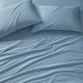 thumbnail image 3 of Brookstone Comfort Sheet System King Set Faded Denim, Blue, Nylon, Polyethylene, Polyester, Adult, 3 of 5