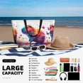 thumbnail image 5 of Daiia Watercolor Butterfly Guinea Pig Beach Travel Bag - Water-Resistant Beach Bag, Lightweight Tote with 7 Pockets for Women and Men - Gym,Pool,Camping,Reusable Grocery Bag, 5 of 7