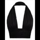 thumbnail image 1 of Chaleco Sin Mangas con Cuello en V Profundo para Mujer, de Verano, con Cuello Halter y Espalda Descubierta Negro L, 1 of 6