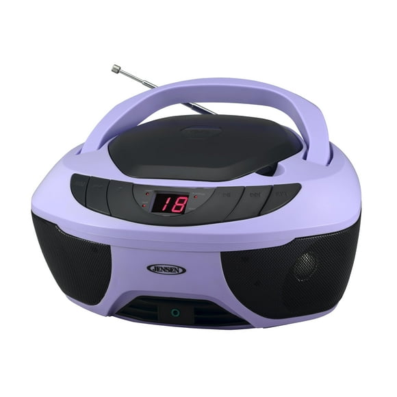 Reproductor de CD portátil estéreo Boombox deportivo Jensen CD-475PL