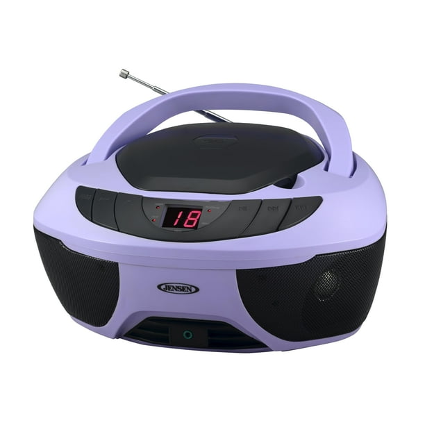 Reproductor de CD portátil estéreo Boombox deportivo Jensen CD-475PL