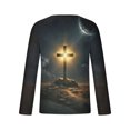 thumbnail image 5 of JingHai Men's Big and Tall Fashion Jesus Cross 3D Print T-Shirt Short Sleeve Funny Graphic Tees Tops Christian Religious Bible T-Shirts Autumn and Winter T-Shirts Dark Gray XXXXL, 5 of 5