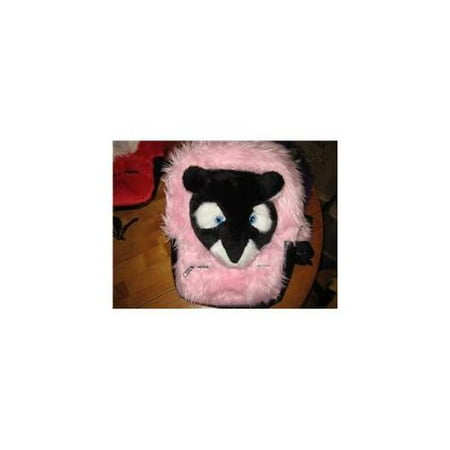 Mini Zoo MZ-115 Medium Pink Bag With Black Puma Face Minizoo Back Pack