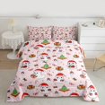 thumbnail image 3 of Manfei Kawaii Christmas Ghost Bedding Comforter Set, Santa Claus Gift Twin Comforter Sets, Happy Western Holiday Reversible Bedding Set, Luxury Bedroom Decor, 2-Piece, 3 of 9