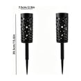 thumbnail image 2 of 2-Pack Floral Cutout Ground Stakes, Plastic Flower Basket Holders for Outdoor Garden, Patio & Cemetery Memorial Decor, 2 of 6