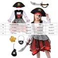 thumbnail image 3 of OJSFQUFP Pirate Cos Outfit for Kids,Halloween Girls Pirate Outfit with Accessories Cos Party Dress Up Themed Party, 3 of 4
