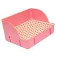 thumbnail image 2 of Kuntesetty Litter Box Cage Toilet Bedding Box 29x22x15.5cm Pet Toilet Corner Litter Pan for pink pp mesh, 2 of 9