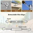 thumbnail image 3 of M6 Awning Attachment Set, 304 Stainless Steel, Heavy Duty Sun Shade Sail Stainless Steel Hardware Kit for Square and Triangle Gardens, Awning Installation Attachment Accessories, 3 of 5