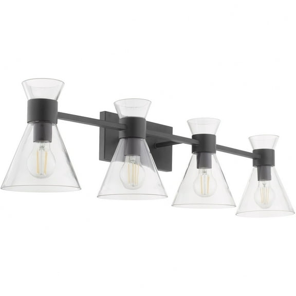Beldar 4 - Light Matte Black / Black Wall Sconce