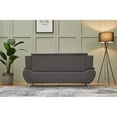 thumbnail image 7 of Kingway Furniture Zebra Faux Leather Sofa with Pillow Armrests in Gray, 7 of 7