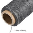 thumbnail image 4 of Unique Bargains 186 Yards 210D/1mm Leather Sewing Thread Polyester Waxed Cord, Dim Grey, 4 of 5