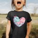 thumbnail image 2 of Gibobby Blusas Elegantes Para Niñas Camiseta para niña pequeña, camisetas de manga corta con estampado , camisetas de talla 100 a 160, camisetas de uso diario （Negro， 13-14 Años), 2 of 5