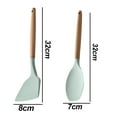 thumbnail image 2 of pcs BPA Free Non stick Silicone Cooking Kitchen Utensils Set , Wooden Handle Heat Resistance Silicone, 2 of 5