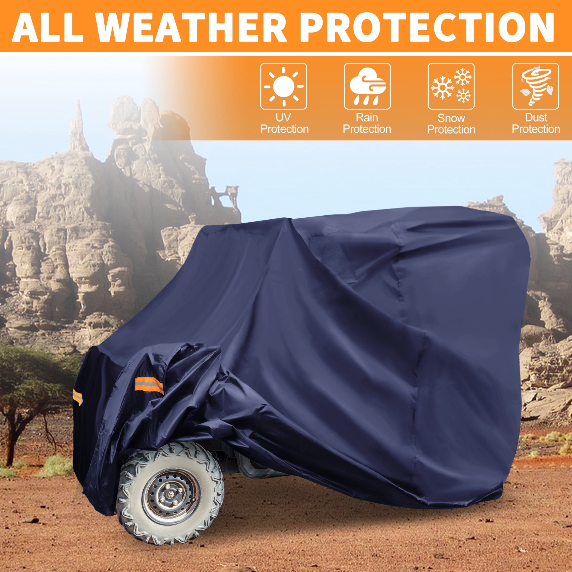 Unique Bargains Waterproof UTV Cover for Honda Pioneer 700 Navy Blue