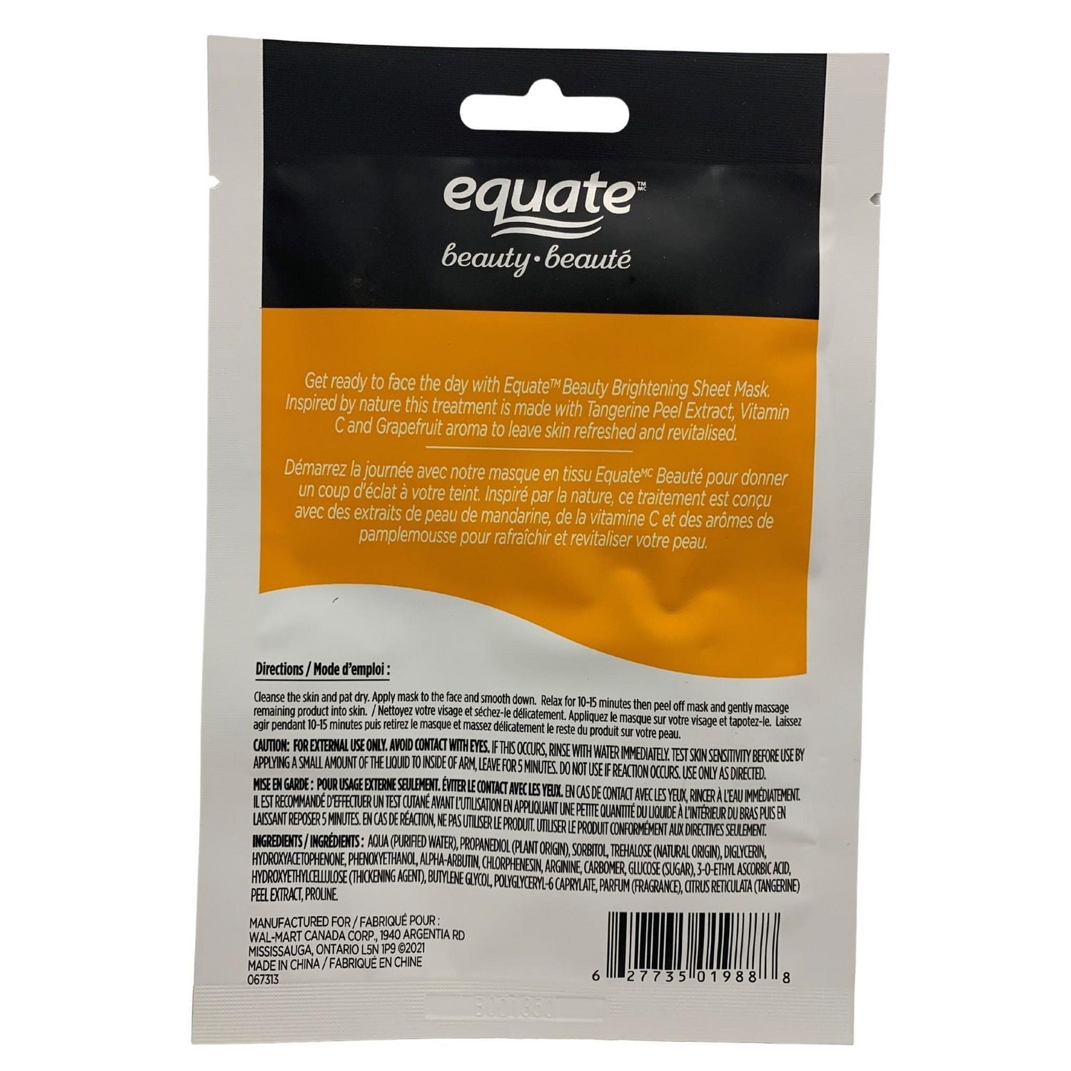 Masque En Feuille Éclaircissant Equate Beauty 1 Masque en Feuille