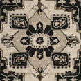 thumbnail image 6 of SAFAVIEH Chelsea Flowers Floral Wool Area Rug, Black/Natural, 6' x 9', 6 of 7