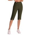 thumbnail image 6 of Hurxie High Waisted Leggings for Women Tummy Control Soft Yoga Pants Womens Gym Workout Running Leggings Green,M, 6 of 7