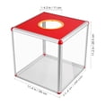 thumbnail image 4 of Fundraising Donation Box Charity Square Box Storage Case for Collecting Voting Contest, 4 of 9
