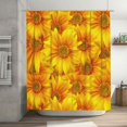 thumbnail image 5 of Fuzoiu 3D Sunflowers Print Waterproof Shower Curtain 72x72in with Heavy Duty Metal Grommets,Machine Washable Spring Modern Shower Curtains, 5 of 5