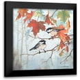 thumbnail image 1 of Phillips, Anita 20x20 Black Modern Framed Museum Art Print Titled - Chickadees II, 1 of 5