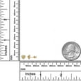 thumbnail image 3 of AVORA 14K Yellow Gold November Birthstone in Simulated Diamond CZ Halo Heart Stud Earrings, 3 of 6
