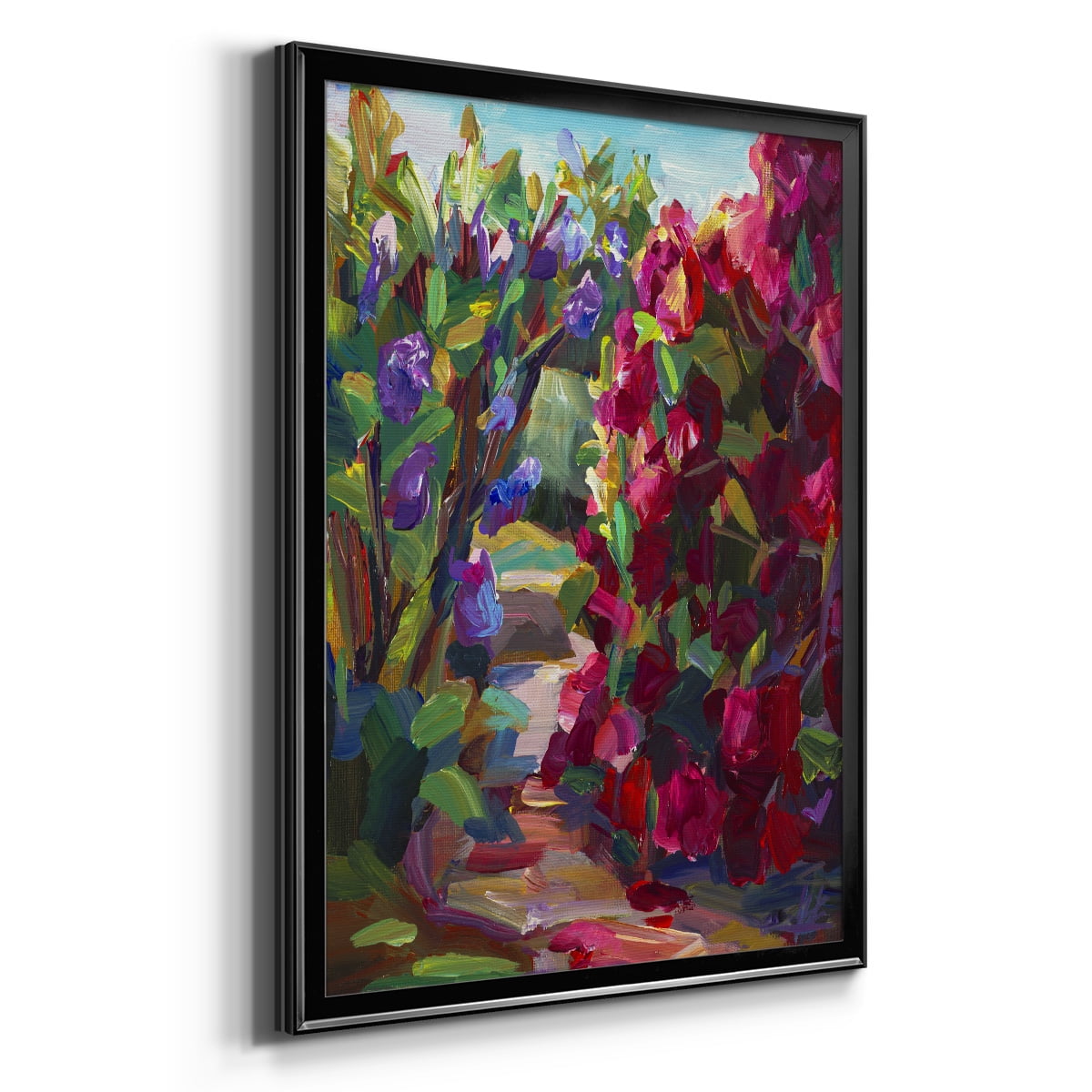 Lilacs & Rhodies Premium Framed Print - Ready to Hang