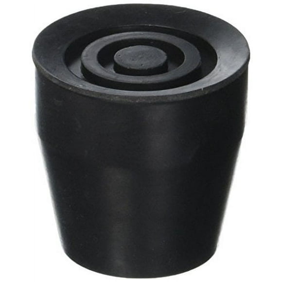Sammons Preston - 48994 Multi-Purpose Tip, Replacement Tips, Cane Tips, Walker Tips, Crutch Tips, Flat Bottom, Size 7/8", Black, Durable, Skid-Resista