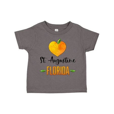 

Inktastic St. Augustine Florida Orange in Heart Gift Toddler Boy or Toddler Girl T-Shirt