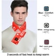 thumbnail image 2 of IROINNID Electric Heating Scarf USB Smart Charging Neck And Shoulder Scarfs For Men And Women Cold Protection,Red, 2 of 8