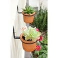 thumbnail image 3 of Achla Designs Set of 2 Wall Mounted Flower Pot Holder Ring Brackets, 4 Inch Diameter, Black Powder Coat Finish, 3 of 5