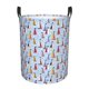 thumbnail image 1 of Fotbe Sailboats And Seagulls Cesto de Ropa con Asas, Cesto Impermeable de Gran Capacidad, Bolsa de Lavado para Dormitorio, Cesto de Ropa con Ruedas y Asas-Small, 1 of 6